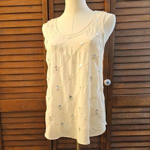 Juicy Couture Sleeveless Top with Beads and Sequins (XS)